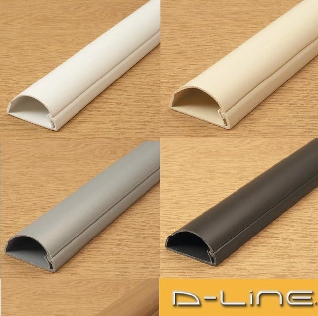 Preview of the first image of Wire Cable Mini Trunking-DLINE Silver colour.