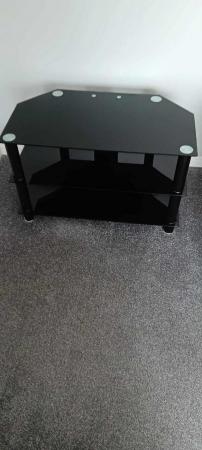 Image 2 of Glass TV Stand Three Tier Unit