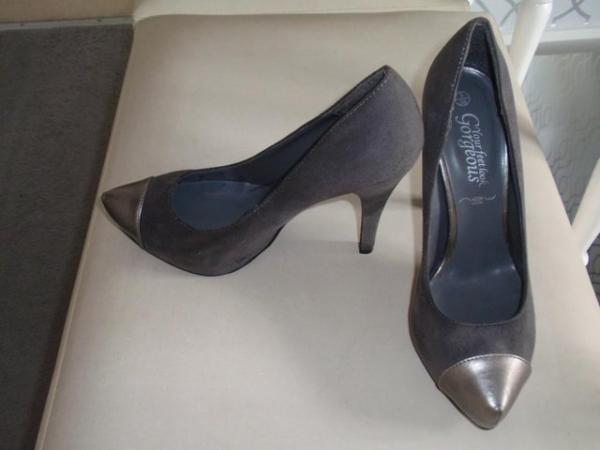 Image 3 of Brand New Grey suede high heel / Stiletto shoes
