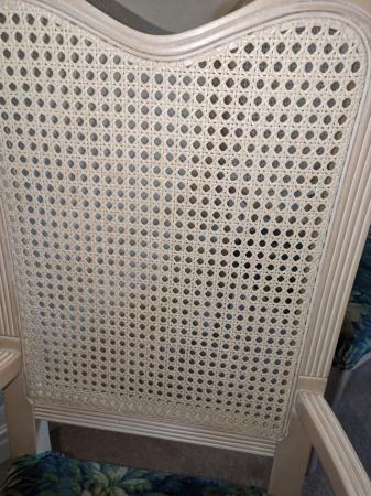 Image 5 of 6 Retro Vintage Dining Chairs With Rattan Backs