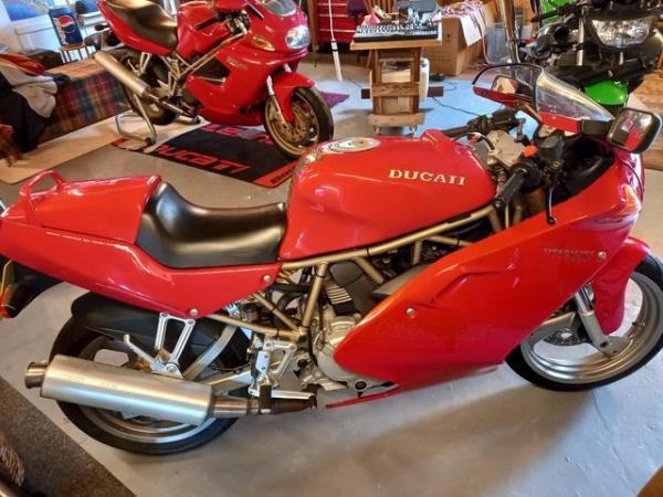Image 4 of 1997 Ducati 600SS...red...11,000 miles, condition as new.