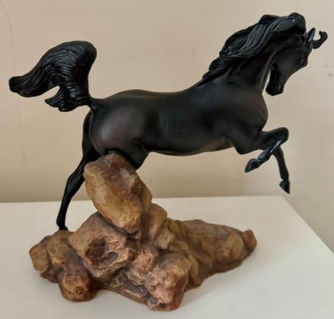 Image 5 of ‘FURY’ black stallion by Pamela Du Boulay Franklin Mint