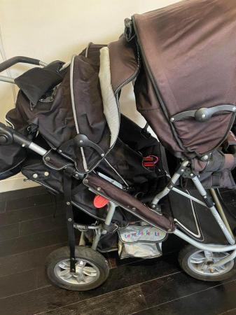 Image 3 of T4 Quad double buggy stroller pushchair