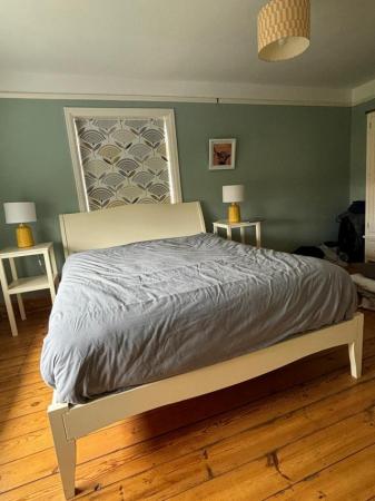 Image 1 of Solid wood bed with matching furniture