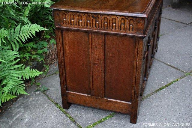 Image 46 of A TITCHMARSH & GOODWIN CARVED OAK BLANKET CHEST BOX TRUNK