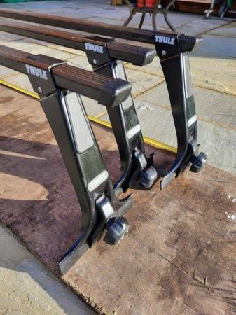 Image 2 of Set Of 3 Thule Roof Bars For Sale.