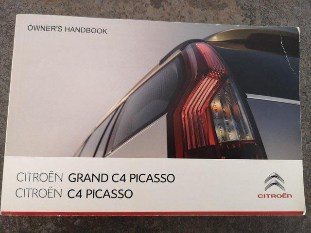 Preview of the first image of Citroen C4 Picasso/ Grand Picasso 2011 owners book + wallet..