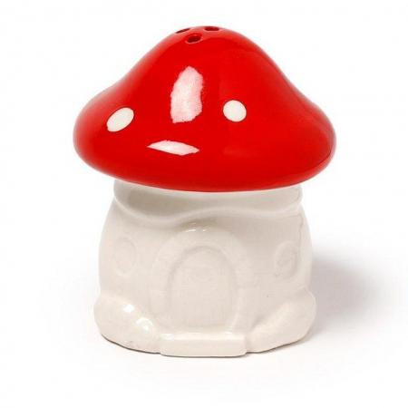 Image 3 of Novelty Ceramic Salt & Pepper Set - Fairy Toadstool House.