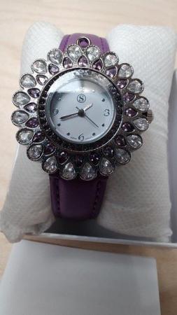 Image 6 of STRADA Japanese Movement Floral Design Watch