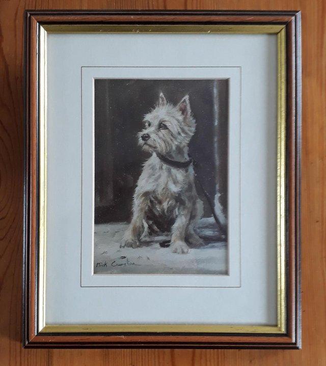 Preview of the first image of WEST HIGHLAND TERRIER PRINT by MICK CAWSTON.