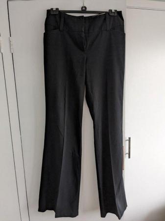 Image 1 of Next 12XL Black tailored boot cut trousers