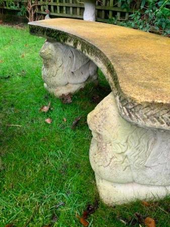 Image 6 of Limestone garden table and benches