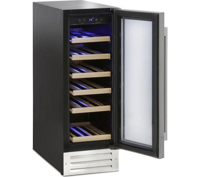 Preview of the first image of MONTPELLIER 19 BOTTLE SLIM WINE COOLER STAINLESS STEEL -NEW.