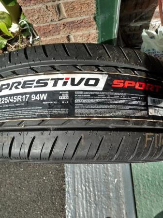 Image 1 of PEUGEOT 17inc ALLOY WHEEL and TYRE