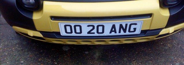 Preview of the first image of PERSONALISED NUMBER PLATE OO 20 ANG.
