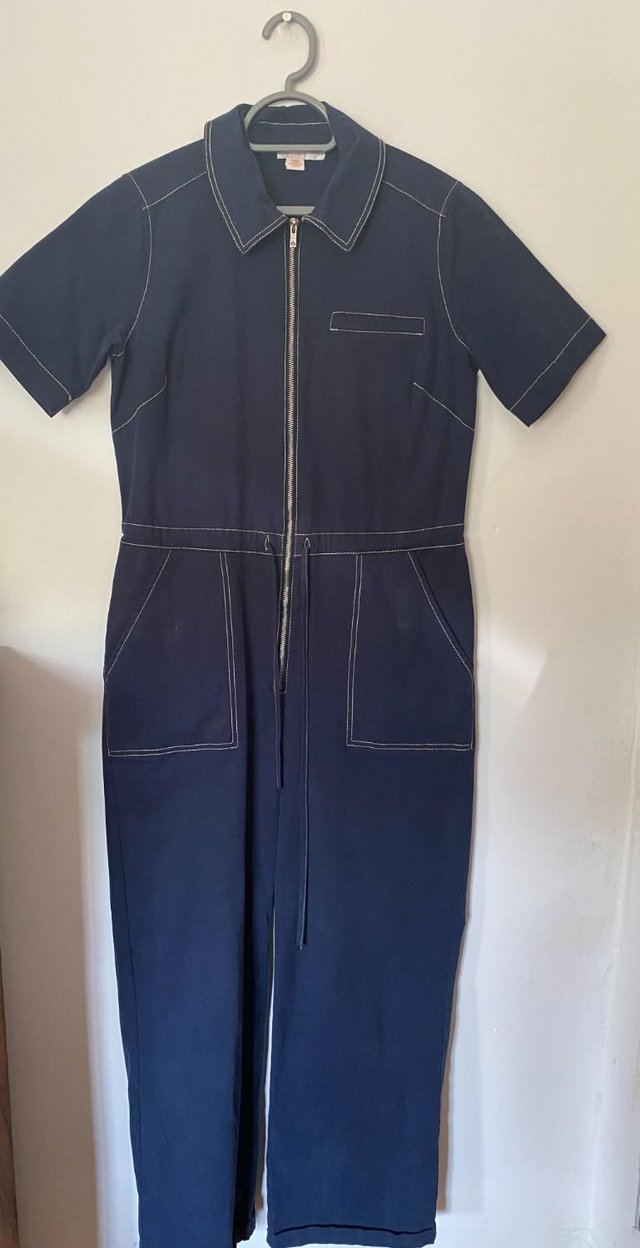 Preview of the first image of Navy Blue Jumpsuit for Sale.