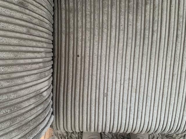 Preview of the first image of Grey 2-3 Seater Corduroy Sofa.