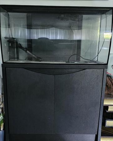 Image 5 of Aquarium Fish Tank with black storage cupboard