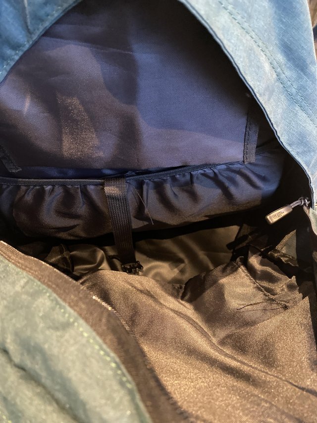 Preview of the first image of The North Face backpack in forest green.