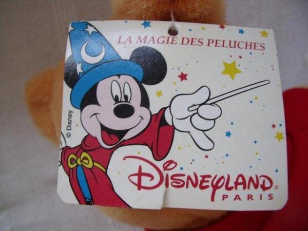 Image 3 of 10" Winne The Pooh sitting soft toy/Disneyland, Paris + tag.