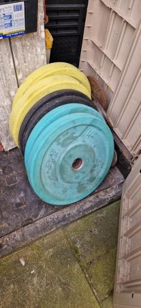 Image 2 of Bumper plates 80kg in total