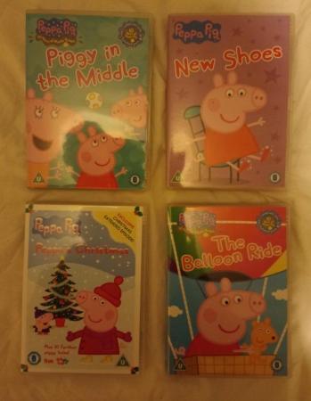 Image 1 of Peppa Pig DVDs x4 + Santa's Dog DVD. £4 each