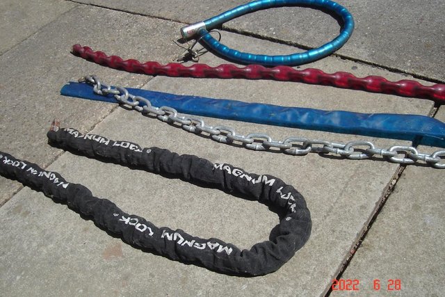 Image 1 of MOTOR CYCLE SECURITY CHAINS (4)