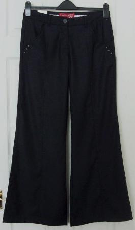 Image 1 of Bnwt Ladies Black Trousers By Firetrap - 30W/32L   B6