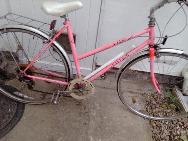 Preview of the first image of LADIES RALEIGH BICYCLE CHLOE PINK.