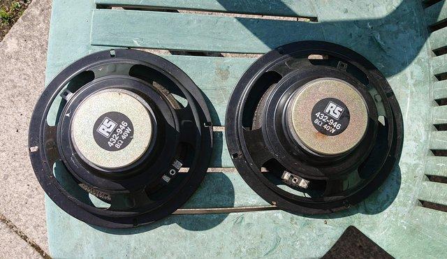 Image 3 of Pair RS Speaker Drive Units 8" Requiring Refurb
