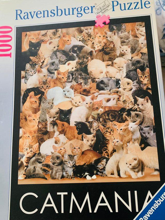 Preview of the first image of Catmania! A Ravensburger 1000 piece jigsaw puzzle.