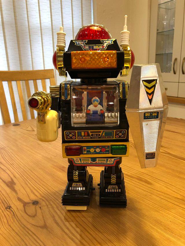 Preview of the first image of Vintage 1985 Star Robo Robot in full working order.