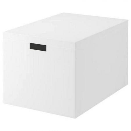 Image 1 of IKEA TJENA LARGE STORAGE BOX WITH LID, 35x50x30cm, NEW
