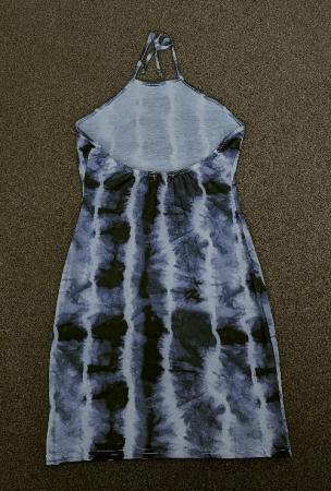 Image 2 of Gorgeous purple/White Tie Dye Halter neck Dress - Size 10