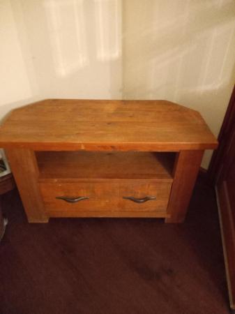 Image 2 of Solid wood corner TV stand from Next