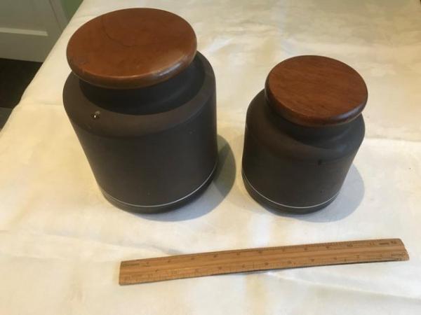 Image 3 of 2 Contrast Hornsea Pottery Storage Jars