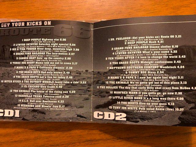 Preview of the first image of TWO CD's 1 AND 2 OF'ROUTE 66' POPULAR TRACKS.