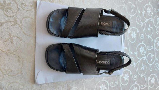Image 3 of Ladies Next Black Sandals size 5 – Block Heel