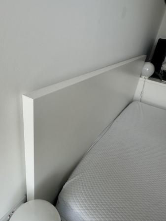 Image 2 of IKEA MALM king Bed frame white (no drawers, no mattress)