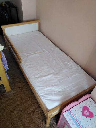 Image 3 of Ikea Sniglar Toddler Bed - Nearly New With Mattress