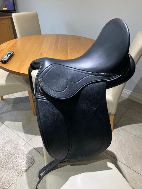 Preview of the first image of Peter Horobin Stride free 17.5inch saddle.
