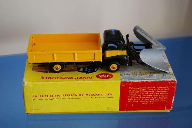 Preview of the first image of Dinky Supertoys 958 Snow Plough (with rare silver plough).