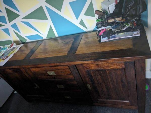 Image 2 of Solid wood sideboard very heavy