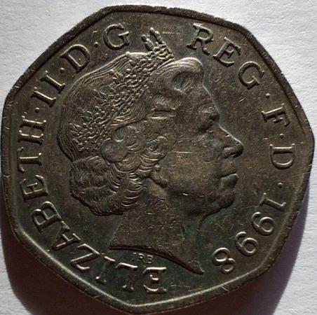 Image 2 of UK entry to EEC 50p Coin in very good condition