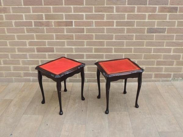 Image 2 of Pair of Queen Anne Side Tables (UK Delivery)