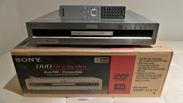 Image 1 of Sony DVD Recorder.  Model RDR-GX3