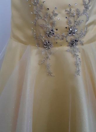 Image 4 of Junior P7 Prom / party dress in satin & sparkle organza