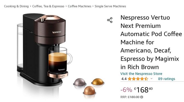 Image 2 of Nespresso coffee machine in excellent condition