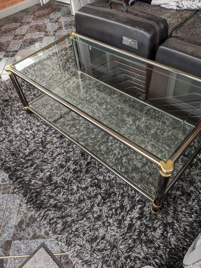 Preview of the first image of Large glass coffee table.