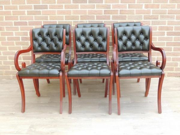 Image 3 of 6 Beresford & Hicks Chesterfield Dining Chairs (UK Delivery)
